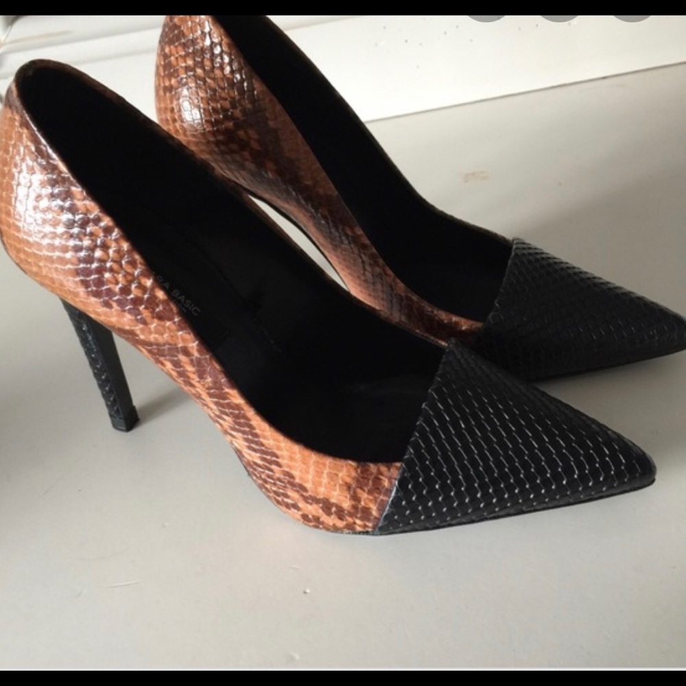 Zara Snake Stiletto Heels  size 36